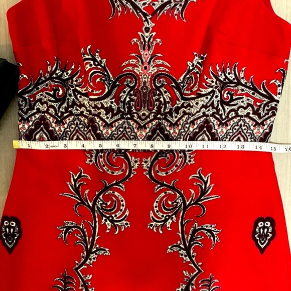 TALBOTS Red paisley dress - Picture 8 of 13